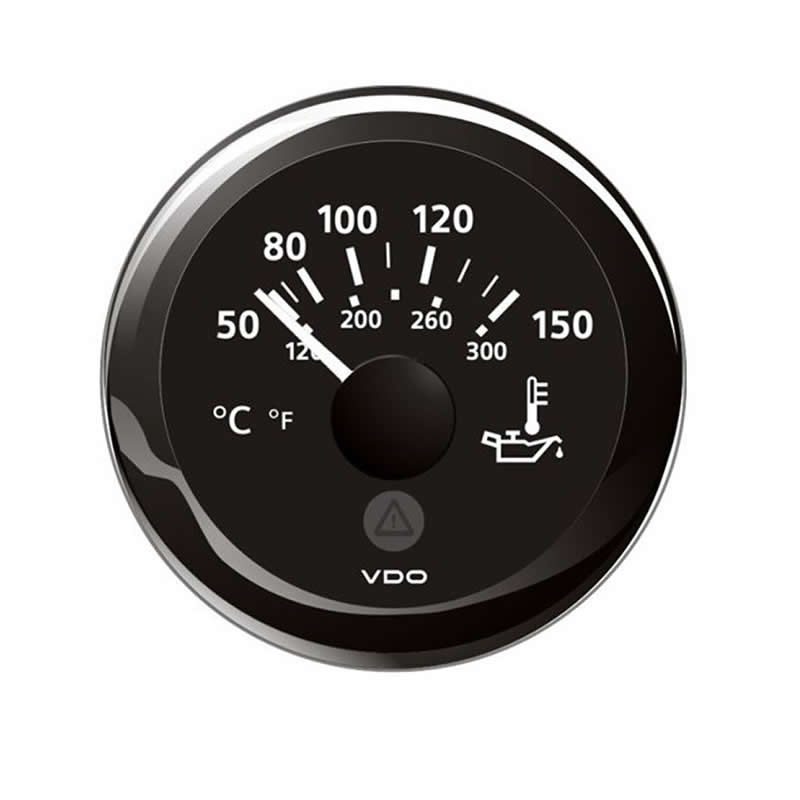 VDO ViewLine Engine Oil Temperature 150°C Black 52mm